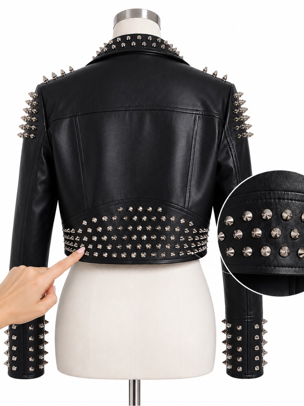 ❤️ SPIKE MOTO JACKET ( sz L )